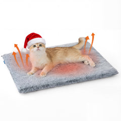 Bedsure self-warming cat bed cover shows cozy warmth and plush comfort for lounging.