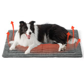 Bedsure self-warming dog bed gray 35x23, crate-ready warmth for restful naps.