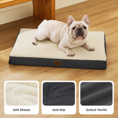 Bedsure sherpa fabric delivers cloud-soft warmth for relaxed lounging after playtime.