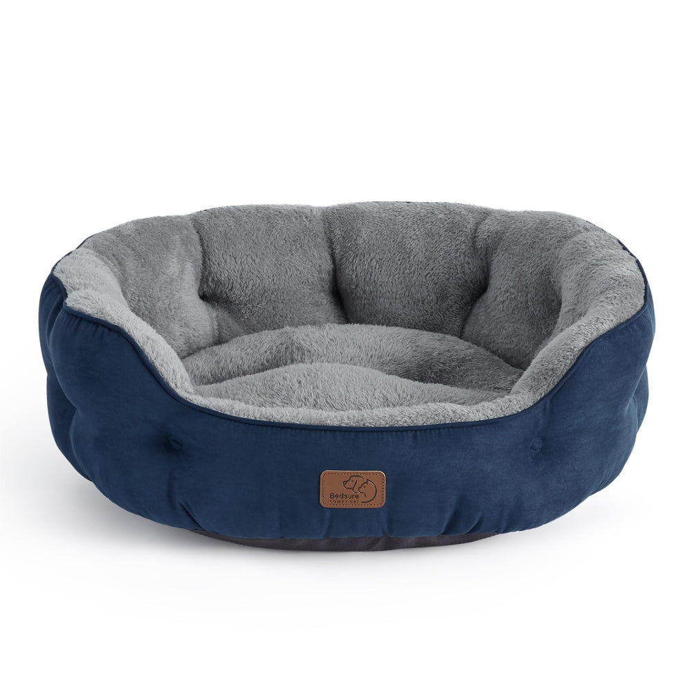 Bedsure small-dog bed with plush sherpa for cozy naps.