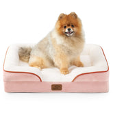 Bedsure orthopedic dog bed foam closeup highlighting joint-supporting high-density foam