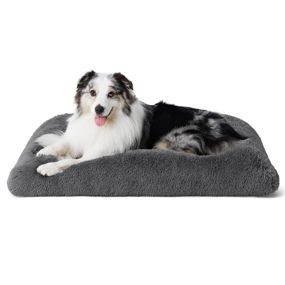 Bedsure washable dog bed crate side-strap for easy transport and quick setup.