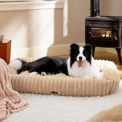Bedsure washable dog bed rectangle shape ideal for medium dogs.
