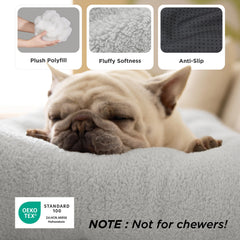 Bedsure washable dog bed size M shows 29x21 inches, ideal for mid-size pups.