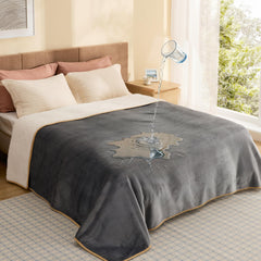 Bedsure waterproof blanket with Sherpa side offers cozy warmth for pets.