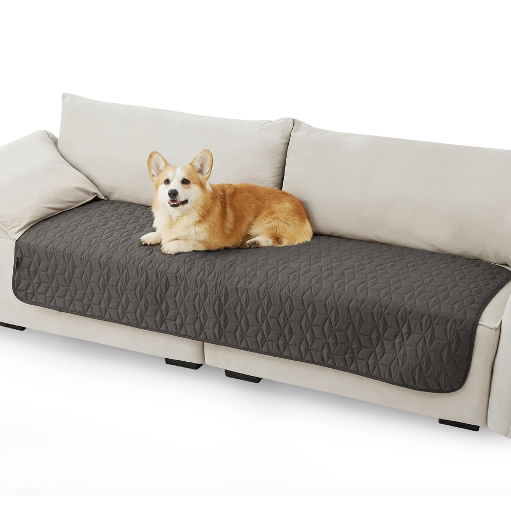 Bedsure waterproof couch cover protects sofas from wet paw prints and spills.
