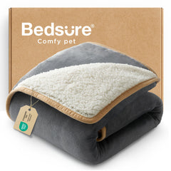 Bedsure waterproof dog blanket center membrane closeup for leak protection