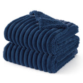 Bedsure waterproof dog blanket with corduroy-fleece navy protects furniture from spills and stains
