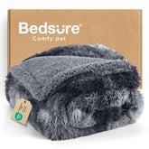 Bedsure waterproof dog blanket large dogs folded on couch for protection.
