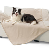 Bedsure waterproof dog blanket xl cream folded for couch protection