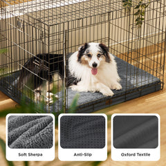 Bedsure anti-slip base keeps the bed in place on any surface.