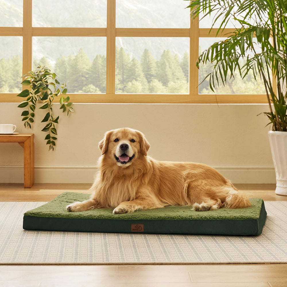 Bedsure XL dog bed cover removable-washable demonstrates easy cleaning for busy pet owners.