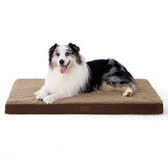 Bedsure XL dog bed with crate foam supports joints for comfortable crate naps