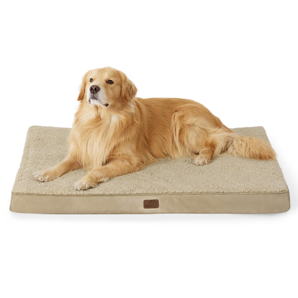 Bedsure XL dog bed egg crate foam closeup for support