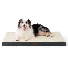 Bedsure XL Dog Bed with egg crate foam supports joints for restful sleep.