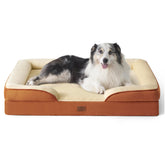 Bedsure XL orthopedic dog bed foam closeup shows supportive high-density foam for joints