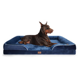 Bedsure XXL orthopedic dog bed foam closeup highlights high-density support for joints