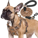 Beebiepet heavy-duty tactical harness side view shows Molle-ready design for outdoor work.