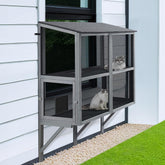 beeNbkks 2-tier bug-proof catio creates a safe outdoor space for indoor cats.