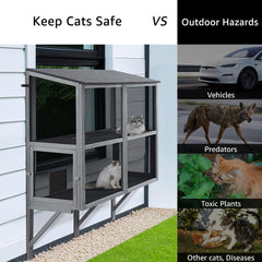 beeNbkks metal mesh panel highlights durable enclosure for pets.