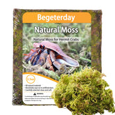 Begeterday natural moss 3-5oz package showing compact moss for humid enclosures