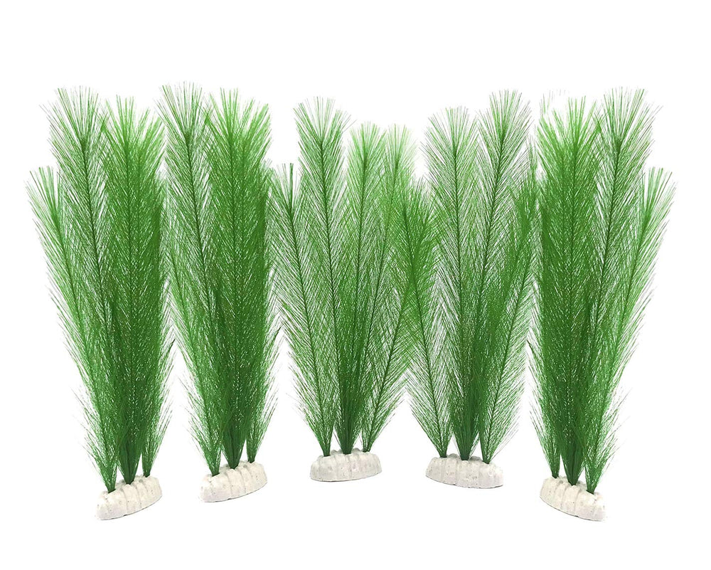 BEGONDIS aquarium green plants pack—vibrant silk leaves for a natural tank look.