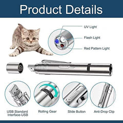 BEGRIM rechargeable USB charging laser cat toy enables mess free fun