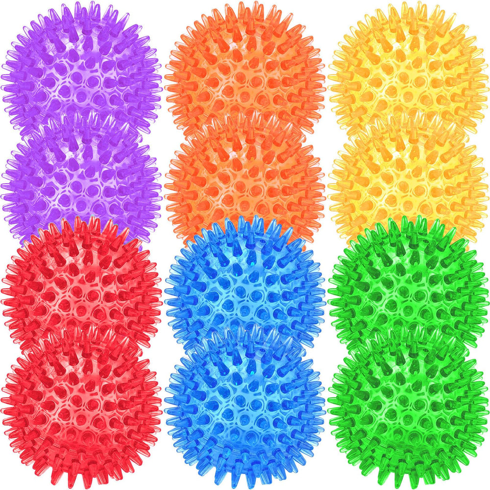 Beieverluck spikey ball blue for interactive fetch and chew play