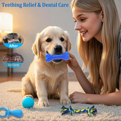 Beiker rope toys for puppies encourage interactive fetch and chew sessions.