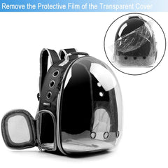 BEIKOTT cat backpack ventilation holes boost airflow for comfort during excursions.