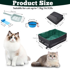 Belieonu travel litter box collapsible bowl for on-the-go meals.
