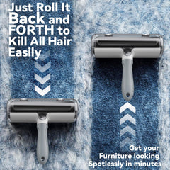 Belife roller self-cleaning bin empties easily after fur collection.