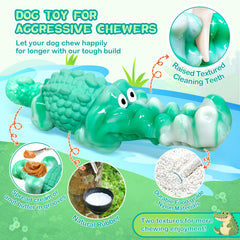 BellaWagg alligator toy squeaker midsection shown for interactive play