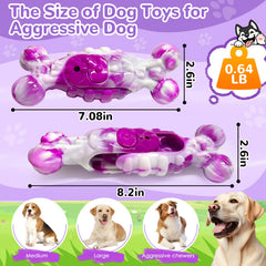 BellaWagg Large Indestructible Dog Toy milk flavor scent sustains focus and excitement