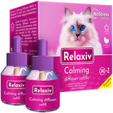 Beloved Pets calm cat diffuser refill 2-pack supports a calmer home for multi-cat households.