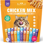 Beloved Pets Creamy Lickable Chicken Tube front shows quick cat treats