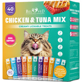 Beloved Pets creamy lickable tuna-chicken tube close-up highlighting smooth texture