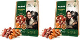 Beloved Pets rawhide kabobs pack2 unwrap shows convenient chew time and long-lasting training rewards.