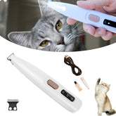 Belvedir Cat Grooming Trimmer front view demonstrates compact cordless design for precise trimming.