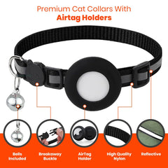 Bemix Pets reflective cat collar in blue enhances visibility during evening walks