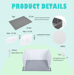 Bencacawinstyle no-spill tray protecting floors during male dog urination