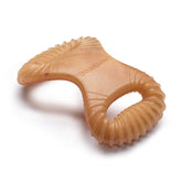 Benebone dental chew front view shows real chicken flavor and durability.