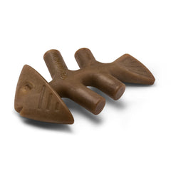 Benebone Fishbone durable chew toy for aggressive chewers showing rugged chew sessions