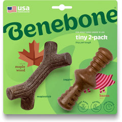 Maplestick de Benebone para perros pequeños, duradero y con madera de arce real.