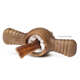 Benebone Pawplexer angled-chew-session for interactive play and longer bully-stick fun.