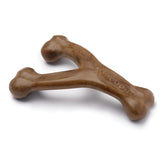 Benebone Wishbone durable chew toy demonstrates long lasting play for aggressive chewers