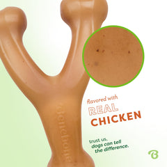 Benebone Wishbone with real chicken flavor to engage chewing