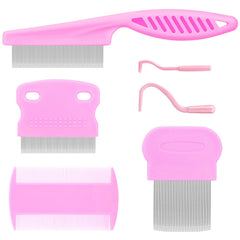 BENSEAO grooming set teeth closeup shows fine stainless steel teeth for tangles.