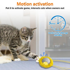 BENTOPAL Interactive Cat Toys ball paw activated in action for indoor play