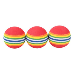 Bepets rainbow foam ball cat toy, soft and quiet for indoor fun